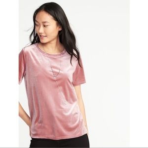 Old Navy Short Sleeve Velvet Stretch Top Size XL
